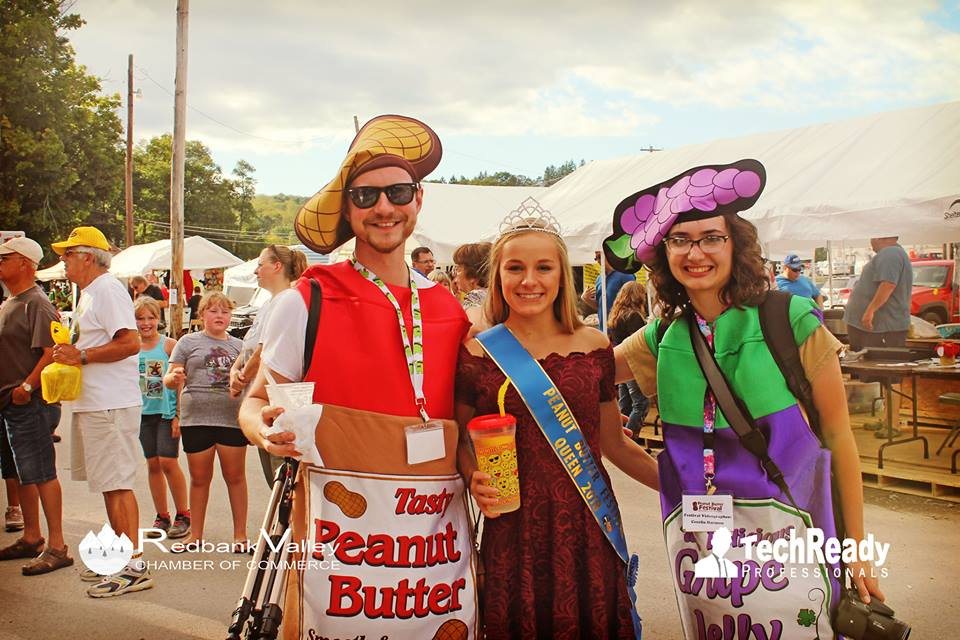 2018 Peanut Butter Festival: Mr. Peanut Butter, Queen Mackenzie Young and Ms. Grape Jelly