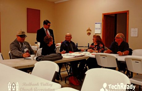 Redbank Valley School District's new superintendent Dr. John Mastillo and his wife Regina recently visited Board members from the Redbank Valley Church Association. *Photo courtesy of TechReady Professionals & RedbankValley.org