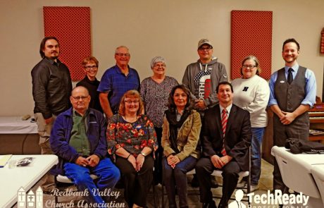 Redbank Valley School District's new superintendent Dr. John Mastillo and his wife Regina recently visited Board members from the Redbank Valley Church Association. *Photo courtesy of TechReady Professionals & RedbankValley.org
