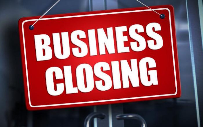 Businesses Closed Coronavirus 2020