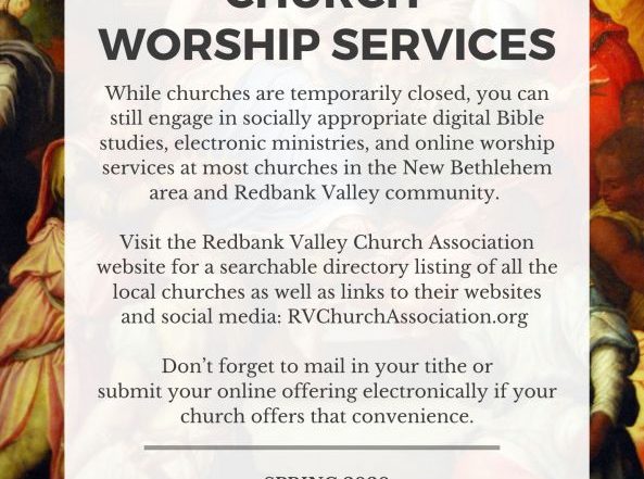 Church Worship Services - New Bethlehem PA 2020