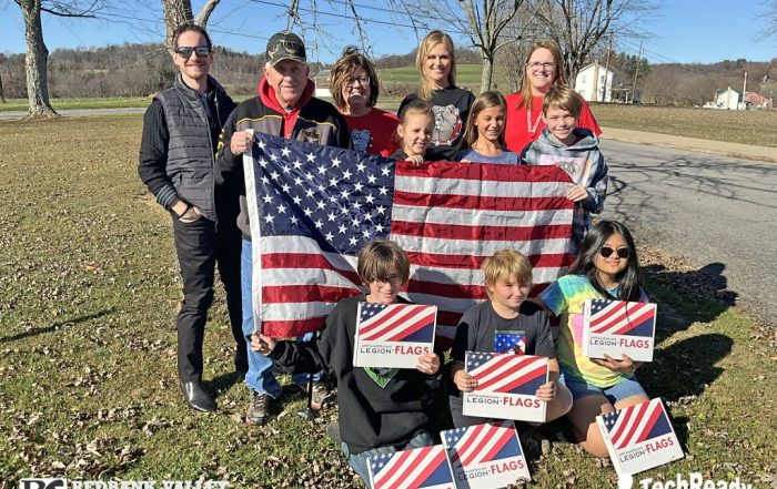 Ray Guntrum & Gordon Barrows Donate Flags to Redbank Valley School District 2024