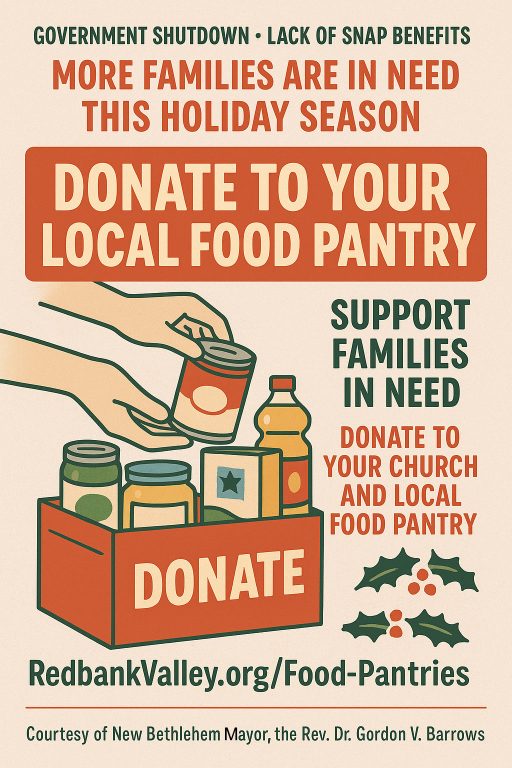 Food Pantry Donation Flyer 25 - Mayor Gordon Barrows