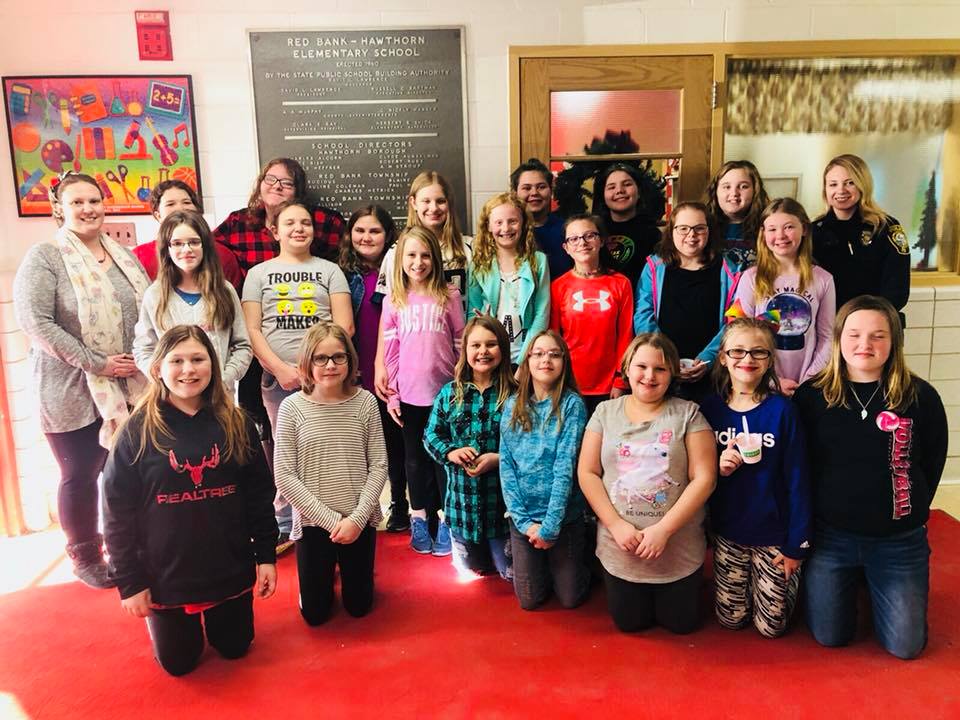 Redbank Valley Girl Scouts New Bethlehem Police Department 1