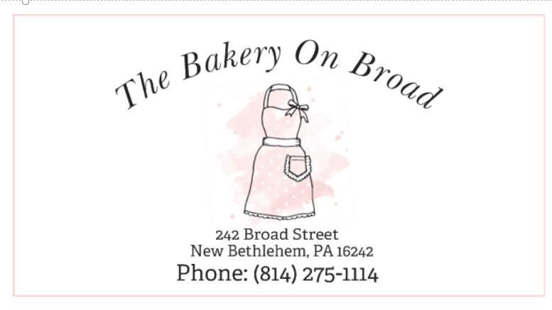 The Bakery On Broad Street New Bethlehem PA