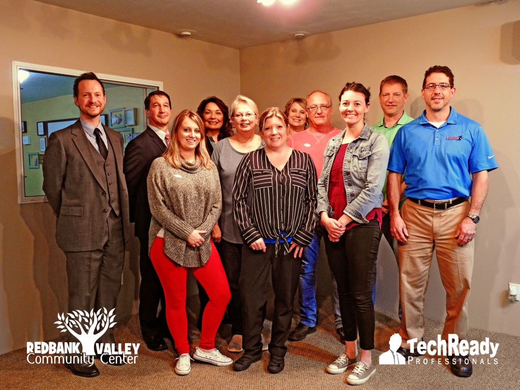 Redbank Valley School District's new superintendent Dr. John Mastillo and his wife Regina recently visited Board members from the Redbank Valley Community Center. *Photo courtesy of TechReady Professionals & RedbankValley.org