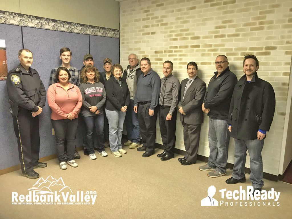 New Bethlehem Borough Council meets Redbank Valley School District Superintendanct Dr. John Mastillo and School Board President Dr. Chad Shaffer *Photo courtesy of the Leader-Vindicator 