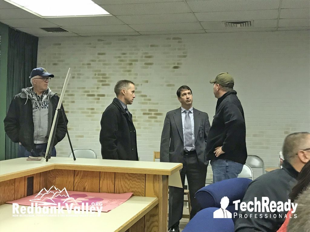 New Bethlehem Borough Council meets Redbank Valley School District Superintendanct Dr. John Mastillo and School Board President Dr. Chad Shaffer *Photo courtesy of TechReady Professionals