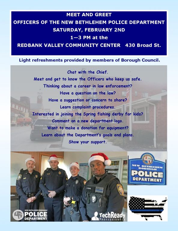 Meet & Greet - New Bethlehem Police Department - New Bethlehem PA