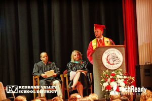 Class valedictorian, Peyton Kirkpatrick