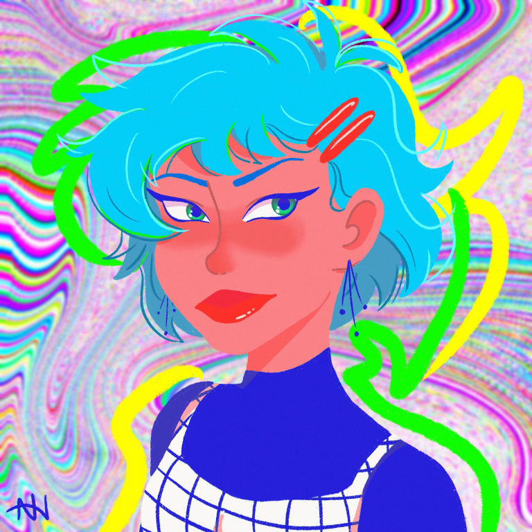 ^a digital art piece created by Natalie Harmon