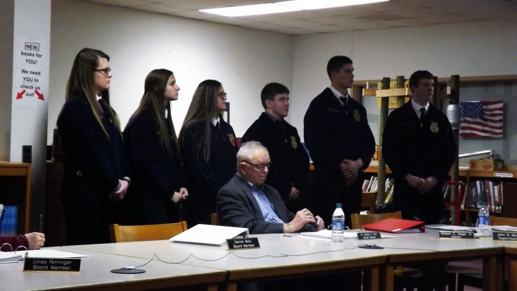 FFA Kids Feb School Board Mtg 1