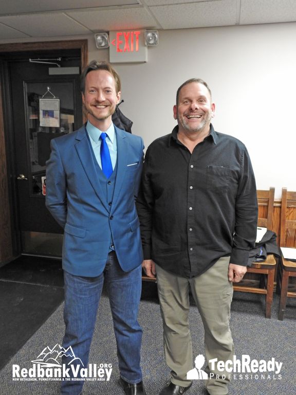Mayor of New Bethlehem Gordon Barrows (left) & Mayor of Rimersburg Timothy Yeany (right)