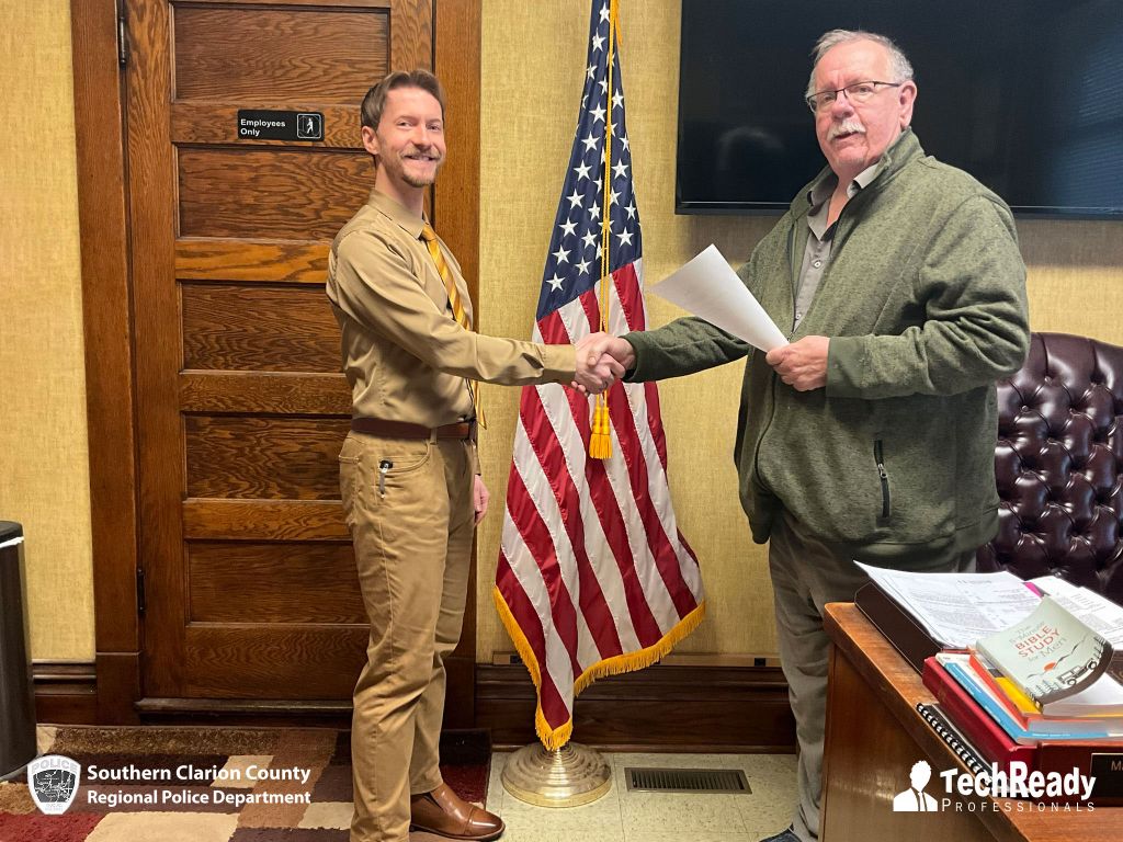 Rev. Dr. Gordon Barrows and Judge Jeffery Miller - Southern Clarion County Regional Police Department - New Bethlehem, Hawthorn, Rimersburg, East Brady 2024